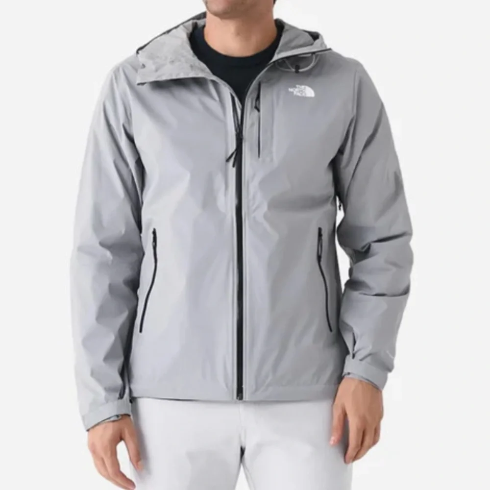 The North Face Alta Vista Waterproof Full Zip Packable Jacket,Meld Grey, Men's S